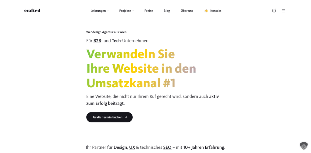 Crafted - Webdesign Agentur in Wien