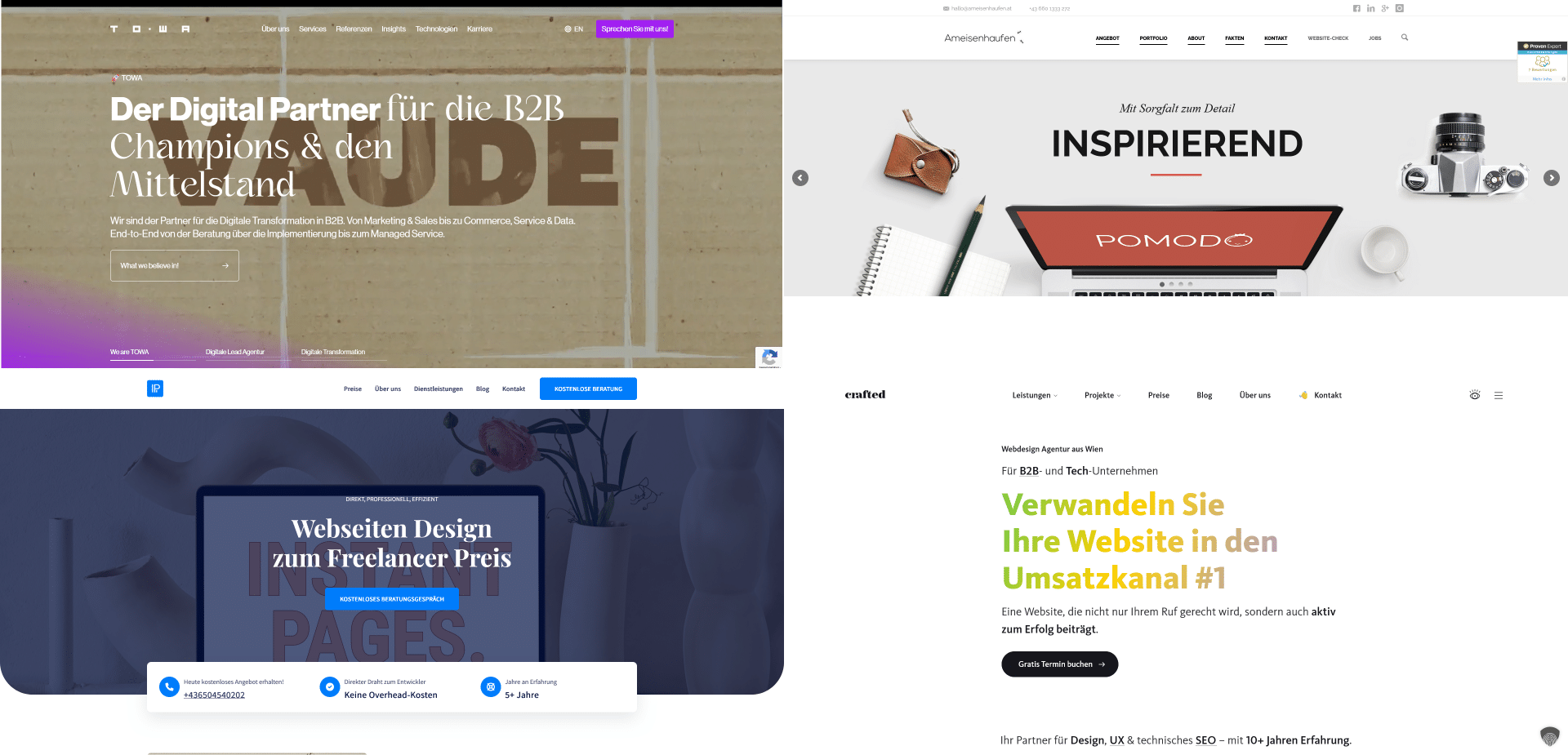 Webdesign Agenturen Wien im Vergleich: Die besten Webdesign Agenturen in Wien