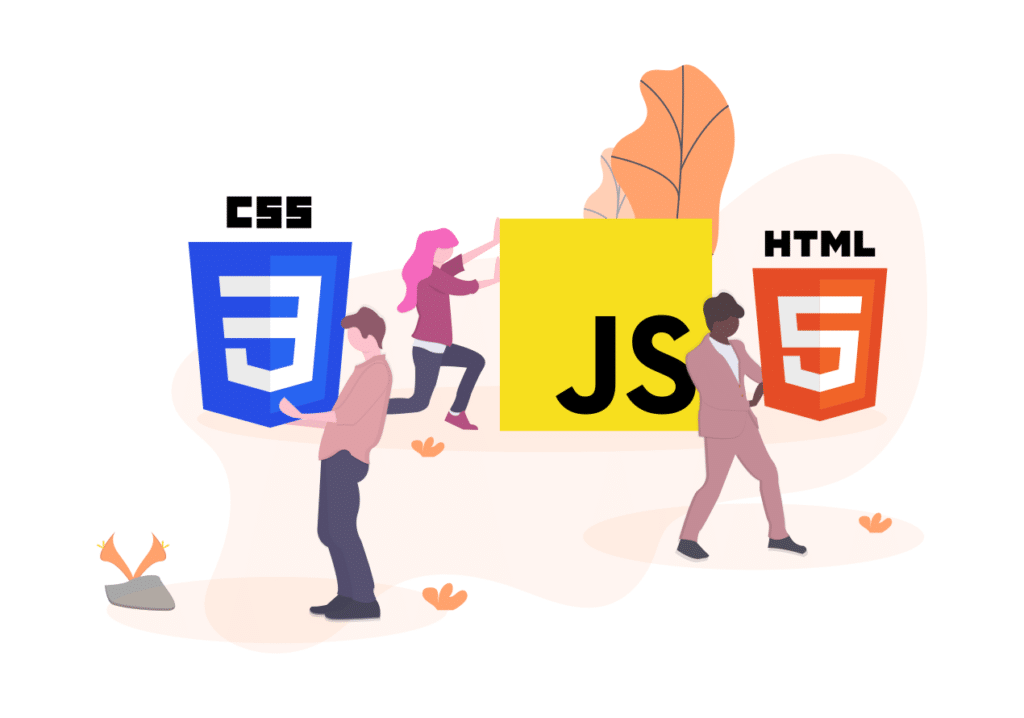 HTML JS and CSS Webentwicklung - Illustration